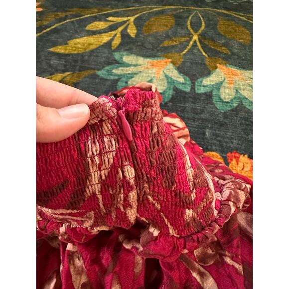 NWT Mahina Tropical Front Tie Babydoll Top Size Medium - Picture 4 of 6